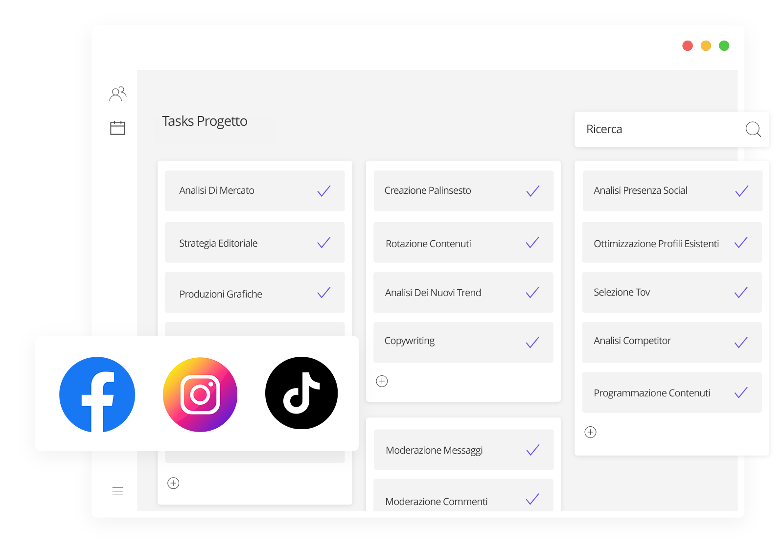 Gestione Social Media - Tastiere Digitali