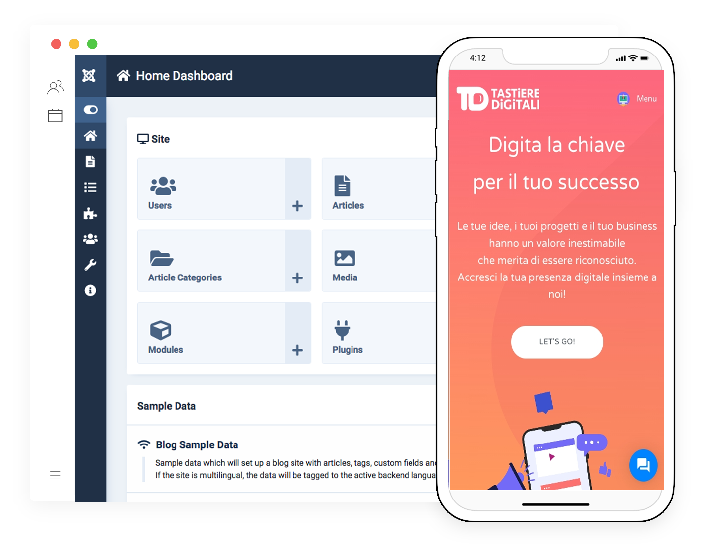 Progettazione Siti Web - Soluzioni per Joomla e WordPress