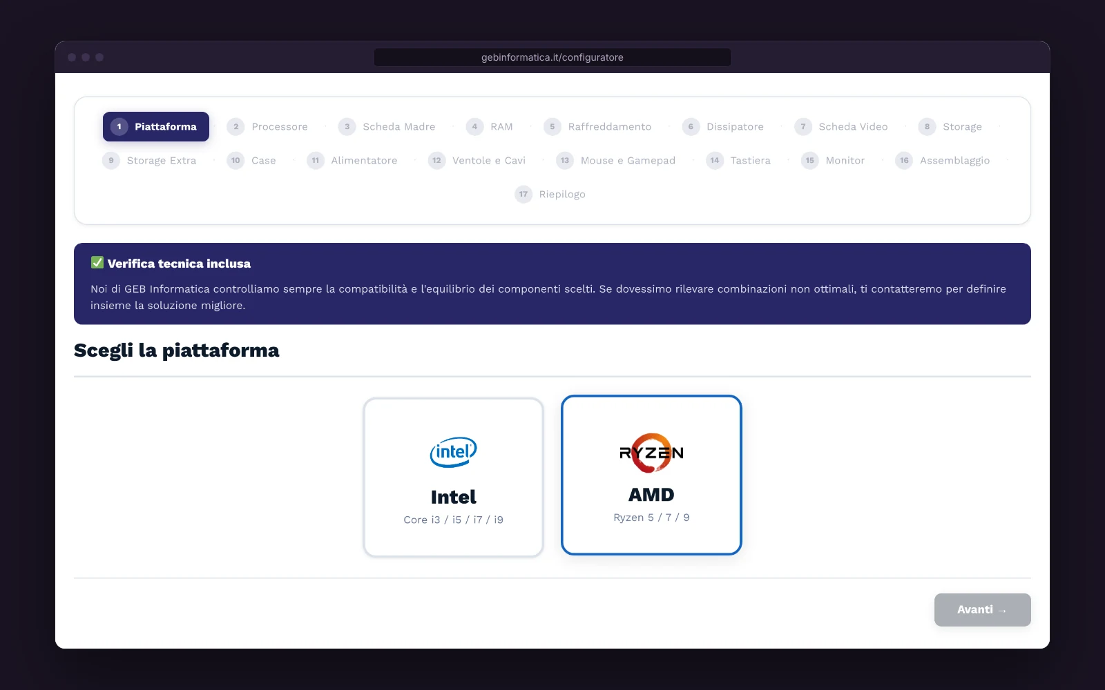 Configuratore PC