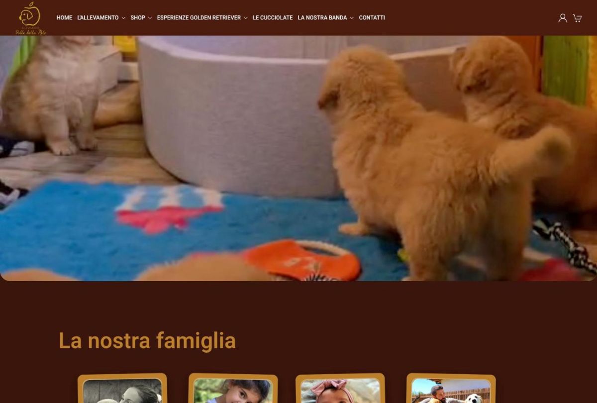 Sito web Allevamento Valle della Mela realizzato da Tastiere Digitali