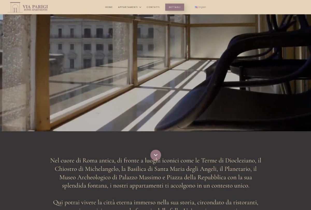 Sito web Via Parigi 11 realizzato da Tastiere Digitali